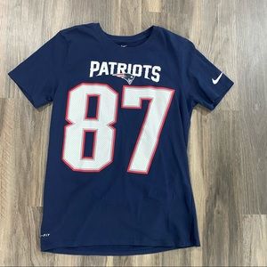 nike patriots gronkowski womens tee